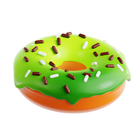 Beignet matcha  3D Icon