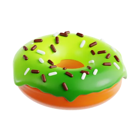 Beignet matcha  3D Icon