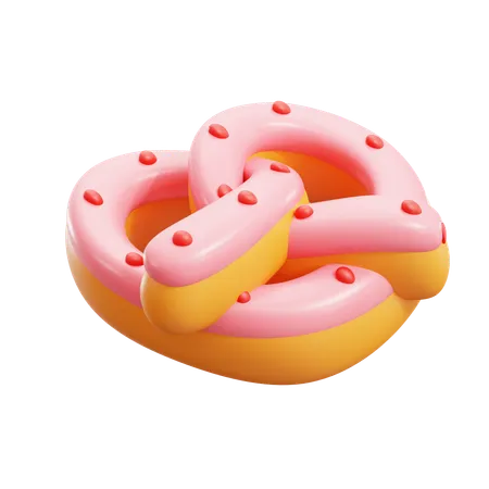 Beignet rose  3D Icon