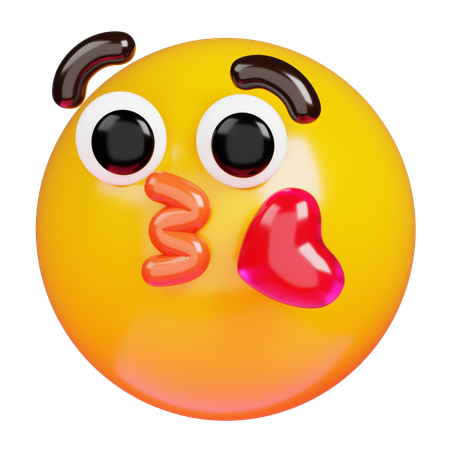 Beijo emoji  3D Icon