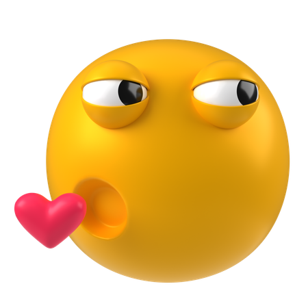 Beijando emoji  3D Icon