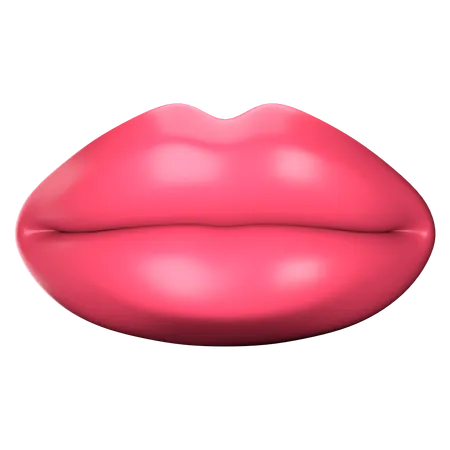 Beijo labial  3D Icon