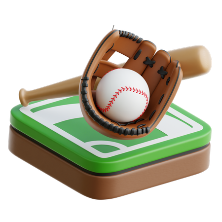 Béisbol  3D Icon