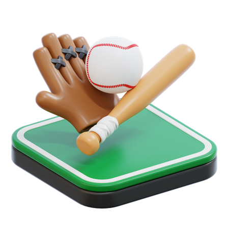 Béisbol  3D Icon