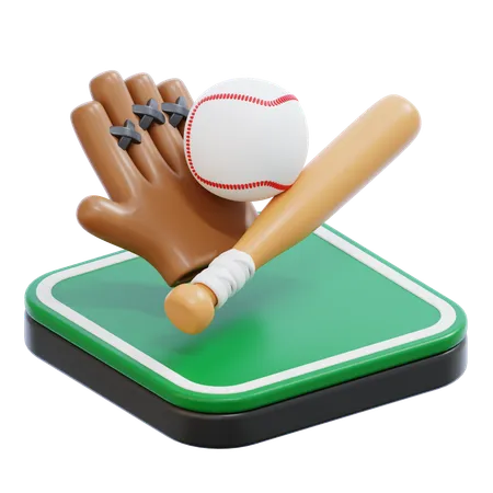 Béisbol  3D Icon