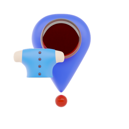 Standort des Bekleidungsgeschäfts  3D Icon