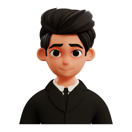 Avatar de bel homme d'affaires  3D Icon