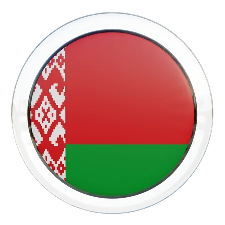 Belarus Flag Glass  3D Illustration