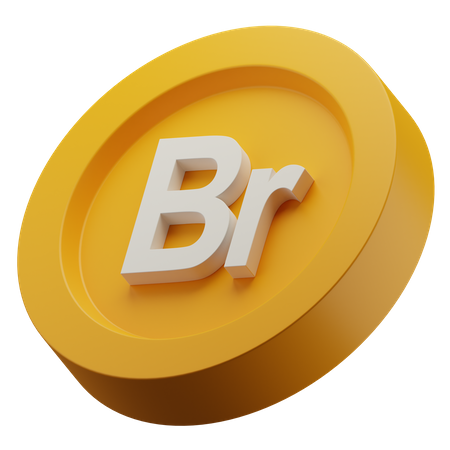 Belarusian Ruble Gold Coin  3D Icon