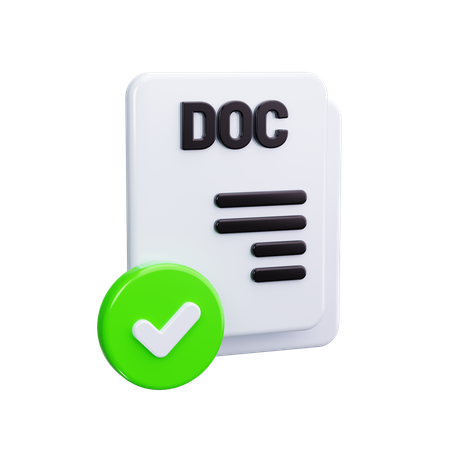 Beleg prüfen  3D Icon