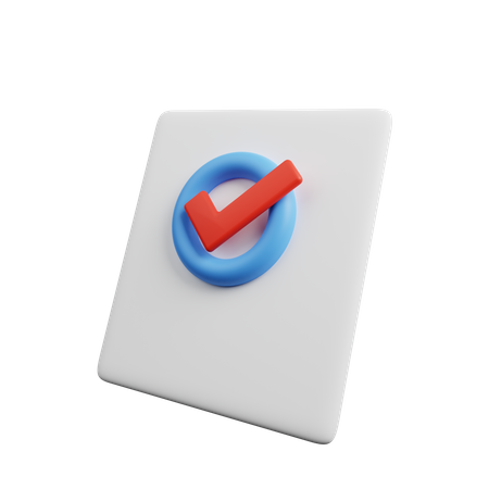 Beleg prüfen  3D Icon