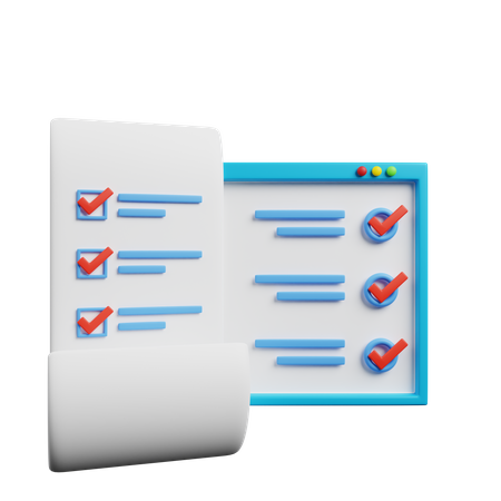 Beleg prüfen  3D Icon