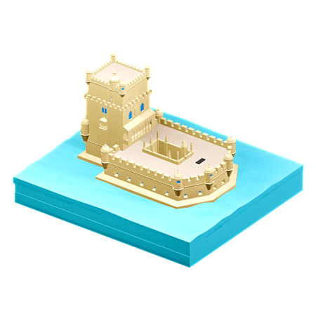 Belem Tower  3D Icon