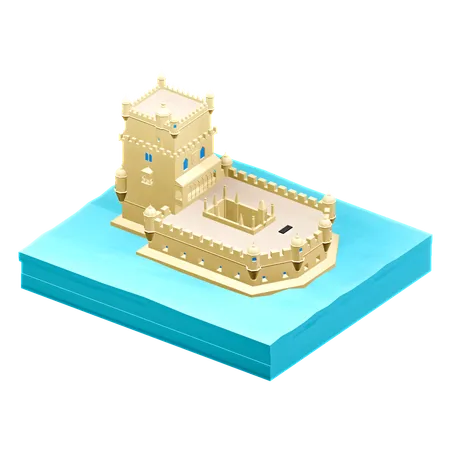 Belem Tower  3D Icon