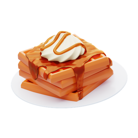 Waffle belga de Liege  3D Icon