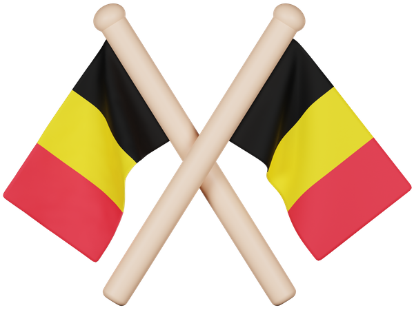 Belgien Flagge  3D Icon