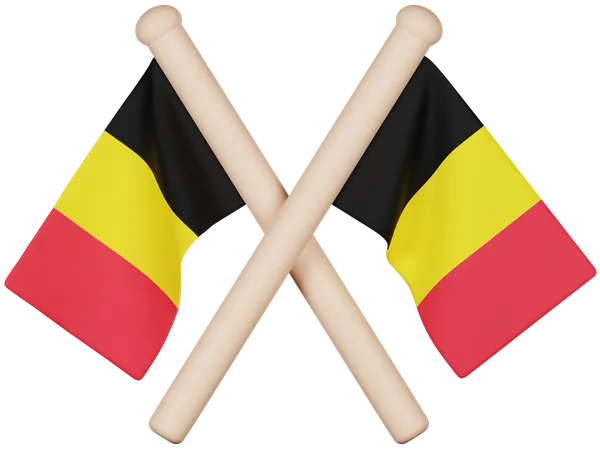 Belgien Flagge  3D Icon