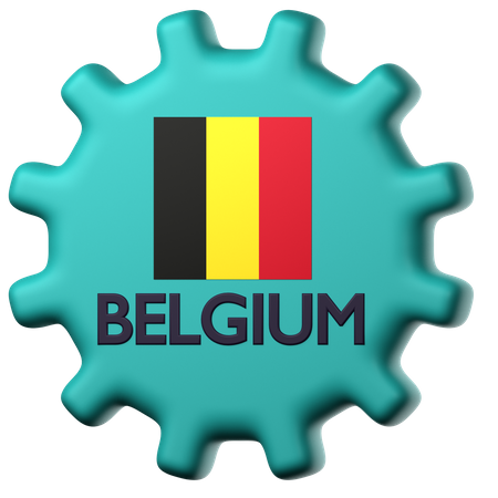 Belgien Flagge  3D Icon