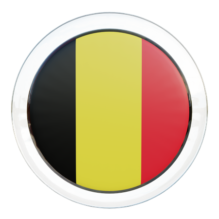 Belgien Flagge Glas  3D Flag