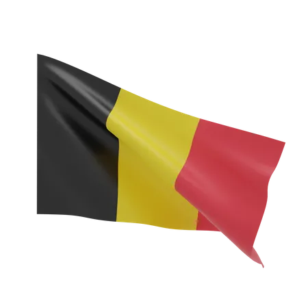 Belgium Flag  3D Illustration