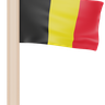 belgium flag 3d illustration