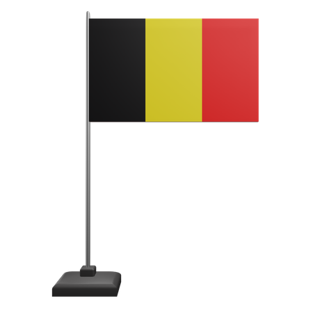 ベルギーの国旗  3D Icon