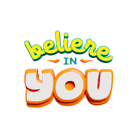 Believer In You  3D Sticker