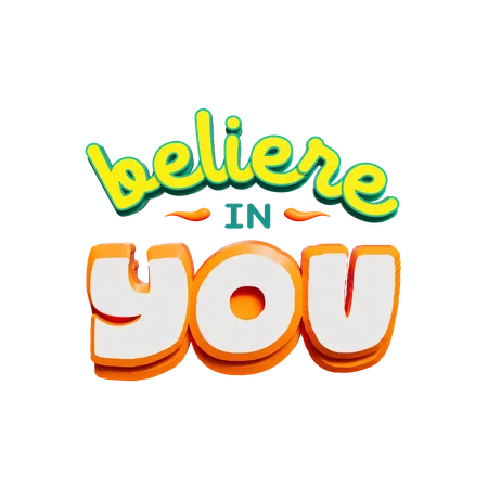 Believer In You  3D Sticker
