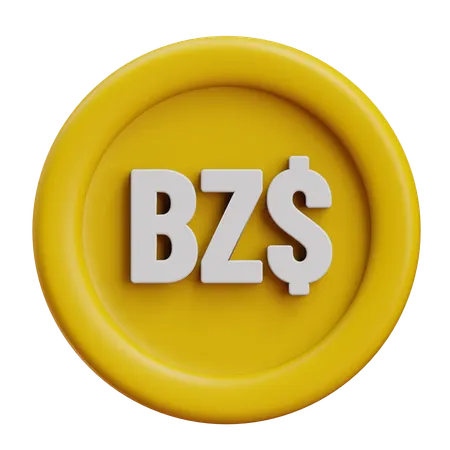 Belize Dollar  3D Icon