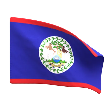 Belize Flag  3D Icon
