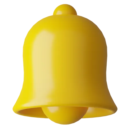Golden Bell 3 D Icon 3D Icon
