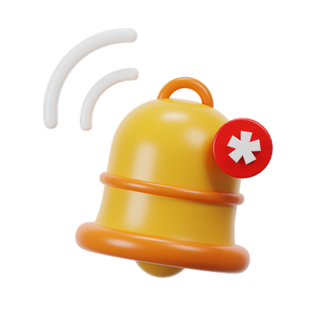 Bell Alert  3D Icon