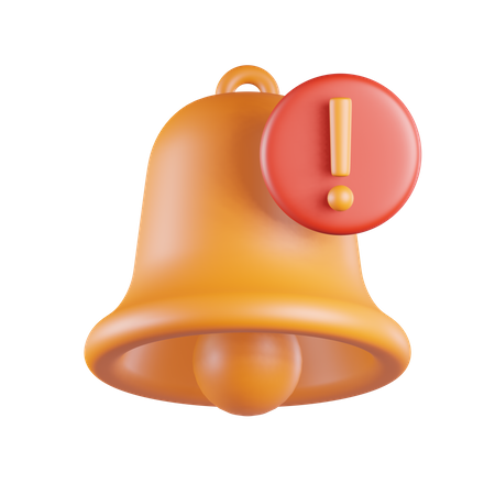 Bell Alert Notification  3D Icon