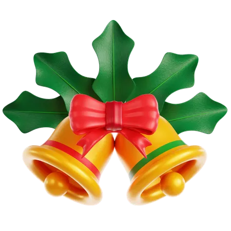 Bell and Mistletoe  3D Icon