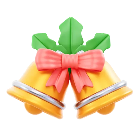 Bell And Mistletoe  3D Icon
