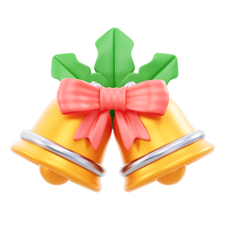 Bell And Mistletoe  3D Icon