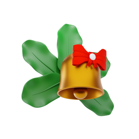 Bell And Mistletoe  3D Icon