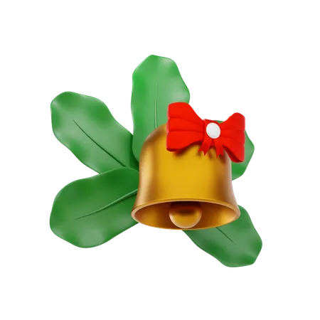 Bell And Mistletoe  3D Icon