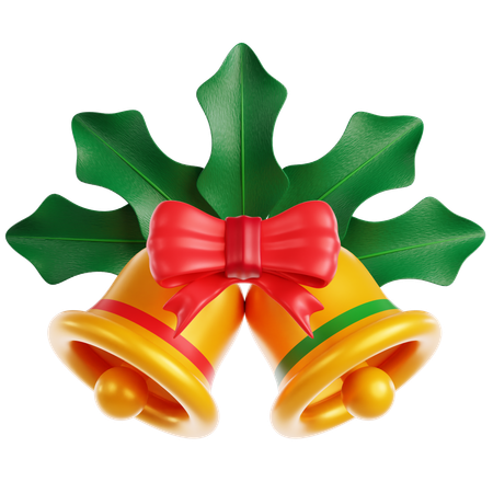 Bell and Mistletoe  3D Icon