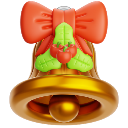 Bell and Mistletoe  3D Icon