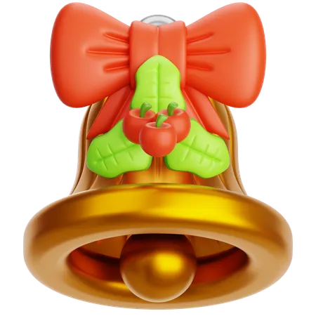 Bell and Mistletoe  3D Icon