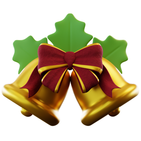 Bell And Mistletoe  3D Icon