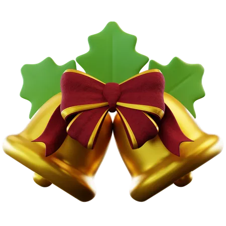 Bell And Mistletoe  3D Icon