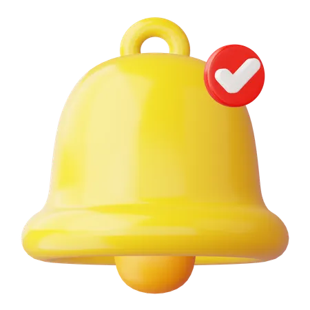 Cloche approuvée  3D Icon