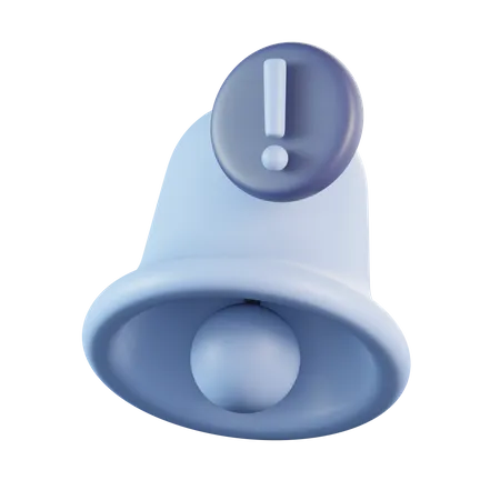 Bell Exclamation  3D Icon