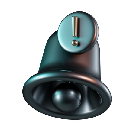 Bell Exclamation  3D Icon