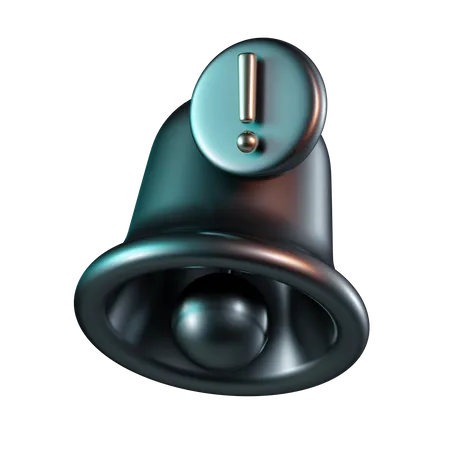 Bell Exclamation  3D Icon