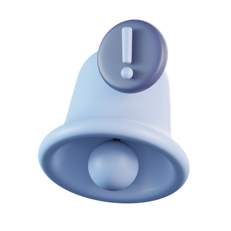 Bell Exclamation  3D Icon