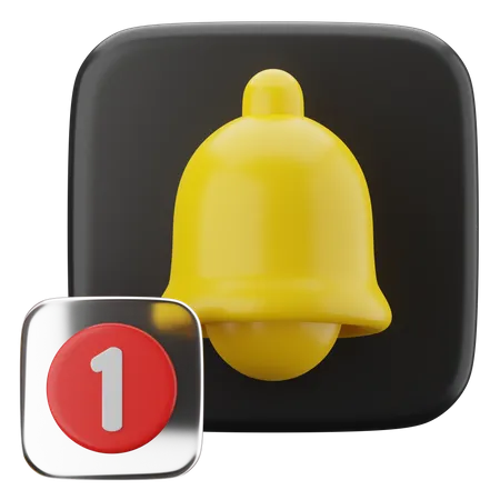 Bell Notification 3D Icon
