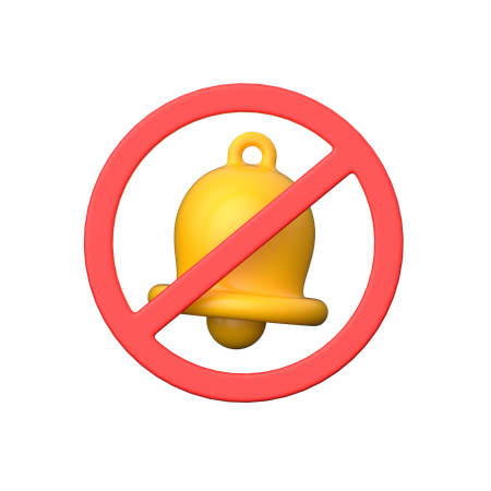 Bell Off  3D Icon